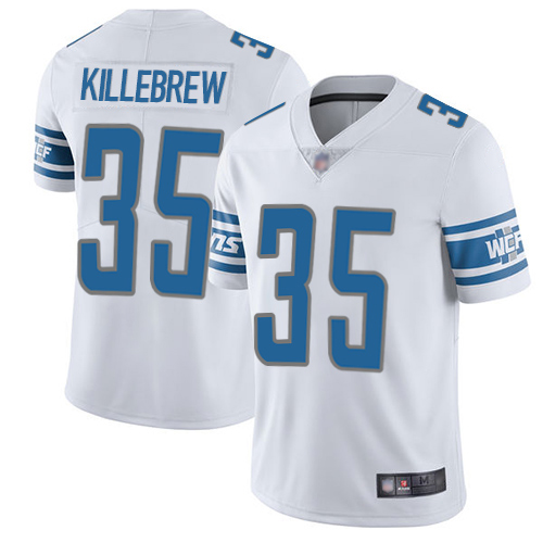 Detroit Lions Limited White Men Miles Killebrew Road Jersey NFL Football #35 Vapor Untouchable